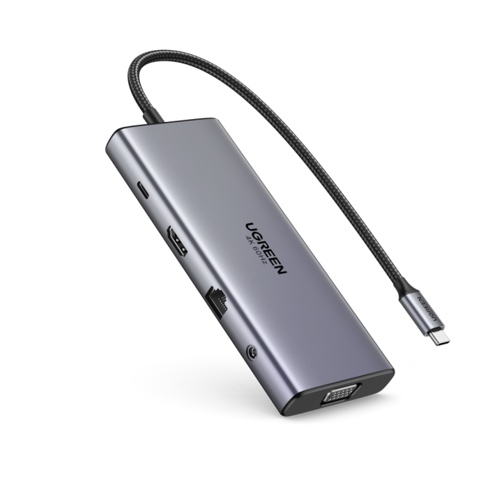 Ugreen 11v1 USB-C priklopna postaja s 100W PD vhodom - slika 6