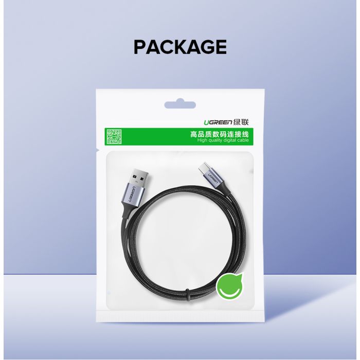 UGREEN USB 2.0 A na USB-C kabel 2m (črn) - polybag - slika 5