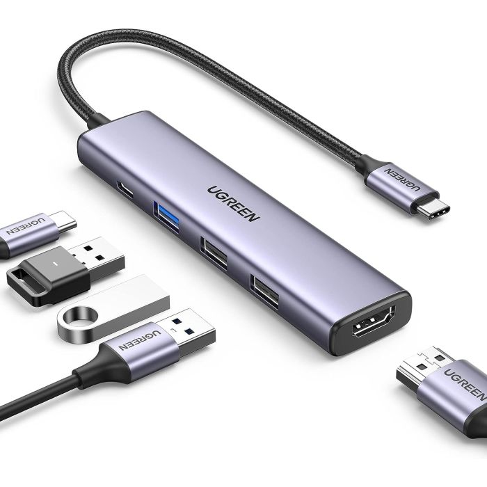 UGREEN 5v1 USB-C 4K HDMI, 100W, 4K@30Hz HDMI - slika 5