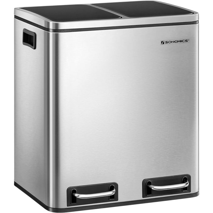 SONGMICS koš za ločevanje odpadkov 2x15L, LTB30H - slika 5