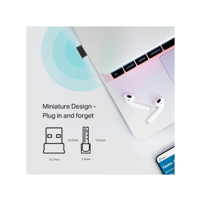 TP-LINK Archer T2UB Nano 600Mbps Dual Band brezžična USB mrežna kartica + Bluetooth 4.2 - slika 5