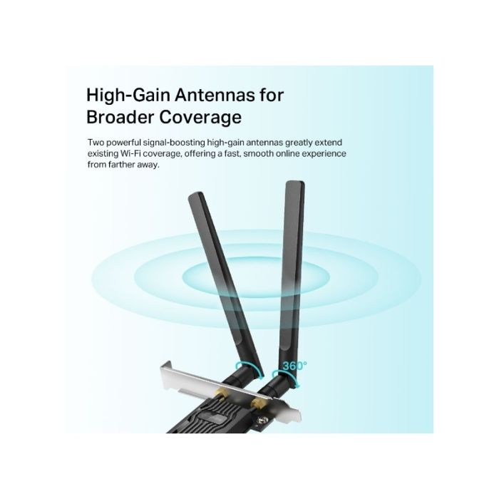 TP-LINK AX1800 Wi-Fi 6 Bluetooth 5.2 PCI-E Adapter - slika 5