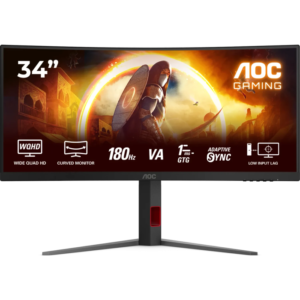 AOC Gaming CU34G4 34" WQHD 3440 x 1440 1ms 180Hz HDR10 ukrivljen monitor