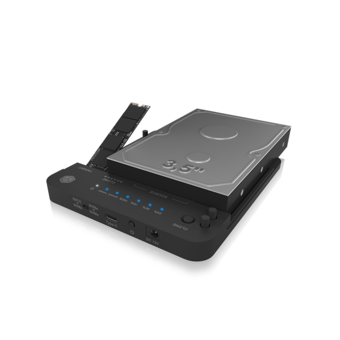 IcyBox IB-2913MCL-C31 priklopna postaja/ohišje za M2, 2,5" in 3,5" - slika 6