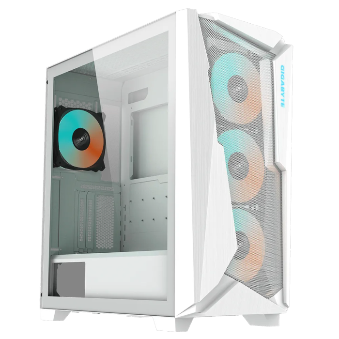 GIGABYTE C301 GLASS USB 3.1 Gen2 Type-C ARGB osvetljeno ohišje, E-ATX belo - slika 5