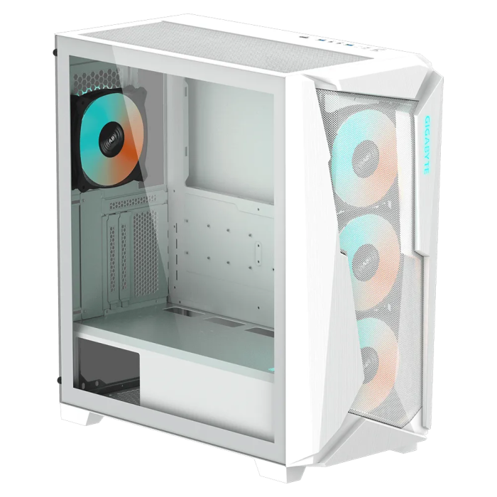 GIGABYTE C301 GLASS USB 3.1 Gen2 Type-C ARGB osvetljeno ohišje, E-ATX belo - slika 6