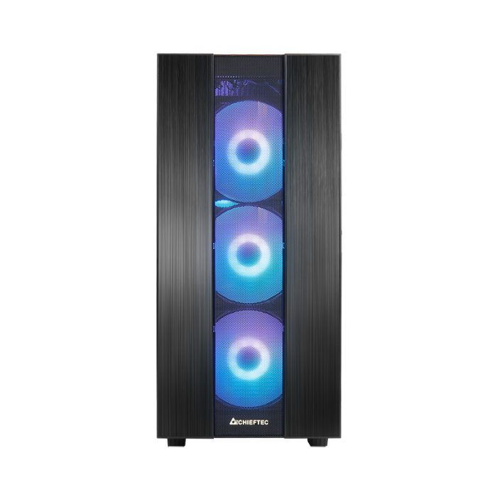 Chieftec GS-02B-OP HUNTER 2 A-RGB USB Type-C ATX ohišje, črno - slika 6