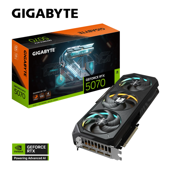Grafična kartica GIGABYTE AORUS GeForce RTX 5070 GAMING OC 12G, 12GB GDDR7, PCI-E 5.0 - slika 5