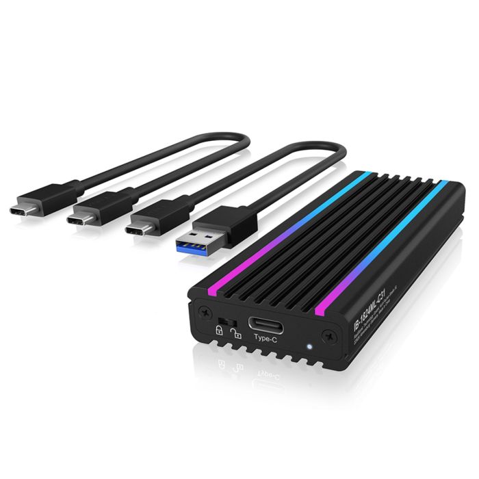 IcyBox IB-1824ML-C31 USB-C & USB-A 3.1 ohišje za M.2 NVMe SSD - slika 6