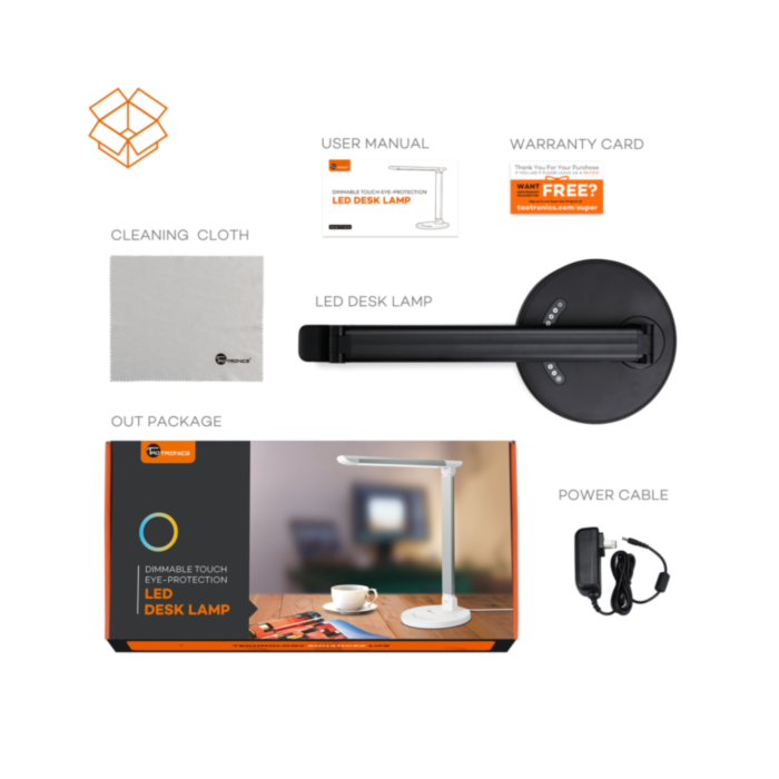 TaoTronics Elune E5 Touch control LED namizna svetilka črna TT-DL13 - slika 5