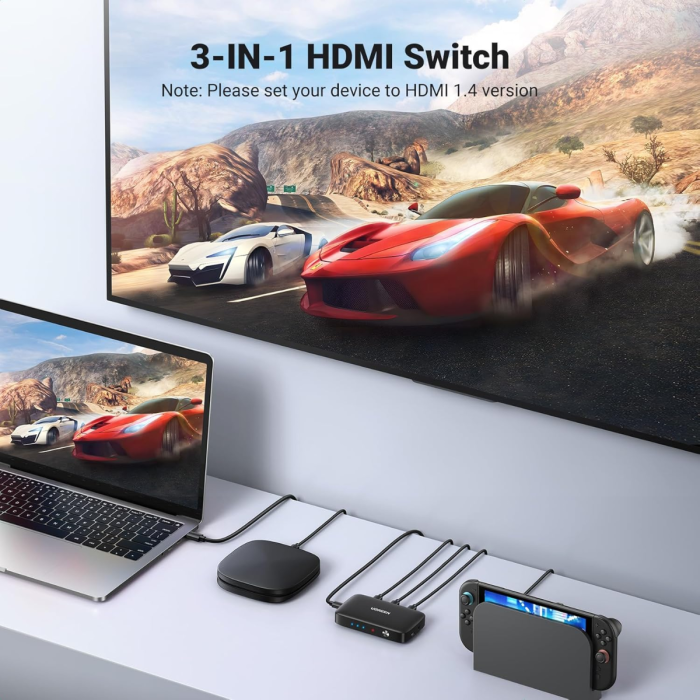 Ugreen HDMI 3x1 HDMI stikalo 4K@30Hz - slika 4