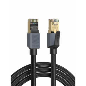 Ugreen UTP Cat8 pleten okrogel mrežni kabel, 1M