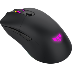 Gaming miška BYTEZONE Morpheus brezžična-žična / RGB (16,8M barv) / max DPI 10K / optična / mat UV premaz (črna)