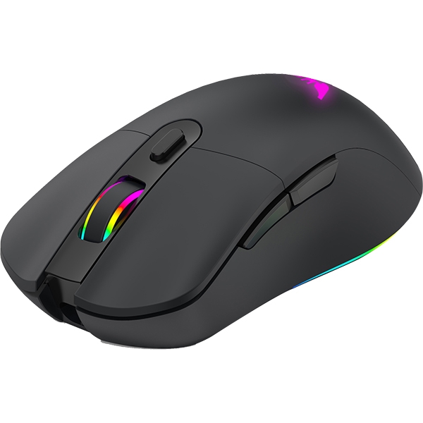 Gaming miška BYTEZONE Morpheus brezžična-žična / RGB (16,8M barv) / max DPI 10K / optična / mat UV premaz (črna) - slika 2