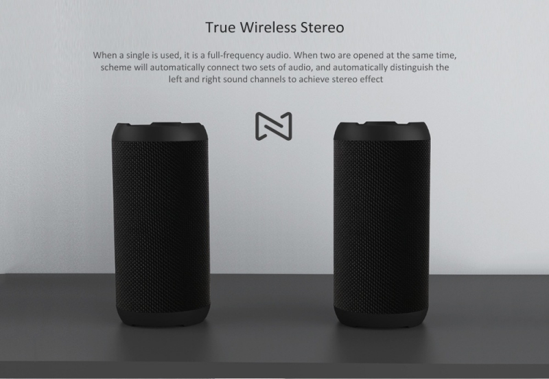 Prenosni zvočnik REMAX Wireless RB-M28 vodoodporen črn - slika 3