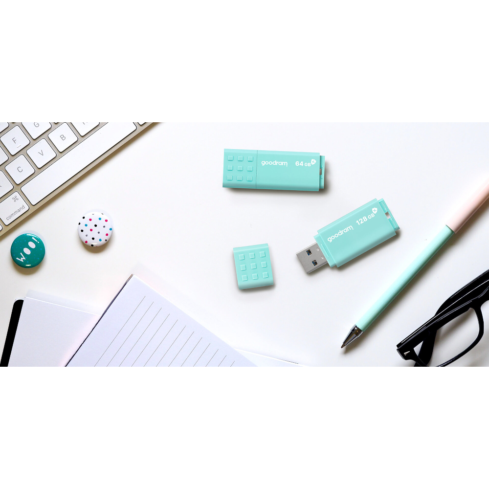 USB ključ GOODRAM UME3 CARE 128 GB USB 3.2 gen 1 (svetlo moder) - slika 2