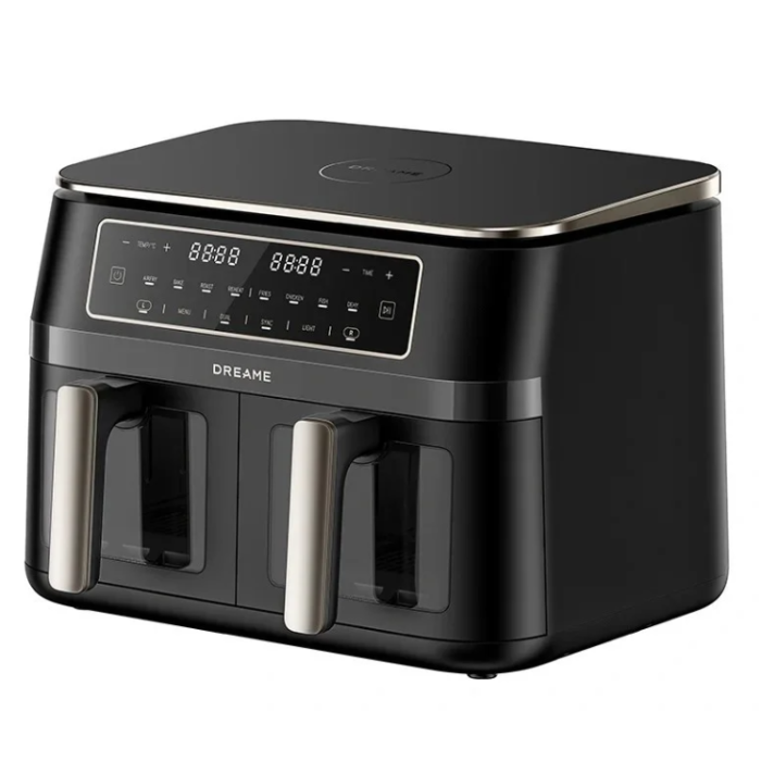 Dreame DZ30 Air Fryer cvrtnik dvojni, črn - slika 2