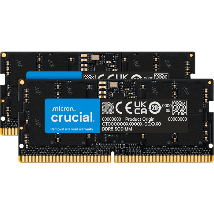 Crucial 24gb kit (2x12gb) ddr5-5600 sodimm cl46, 1. 1v - probiro