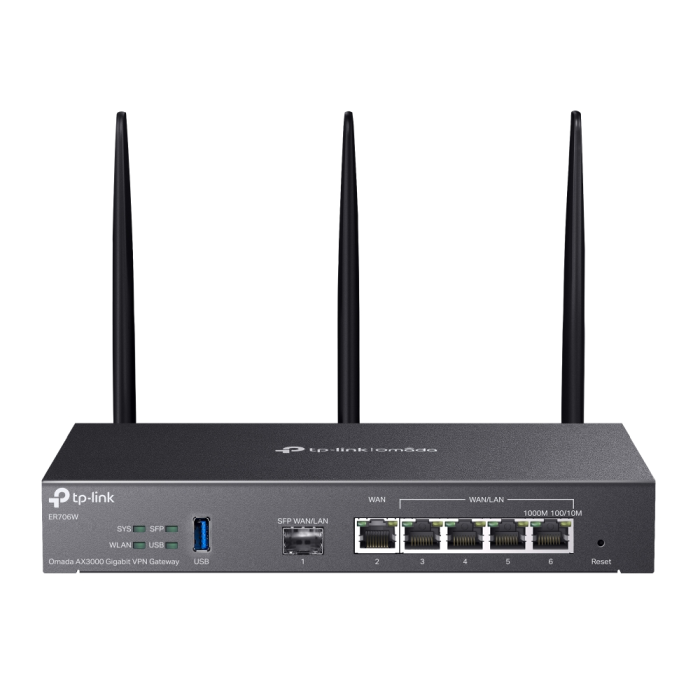 TP-LINK Omada ER706W AX3000 Gigabit Wi-Fi 6 VPN usmerjevalnik - slika 3