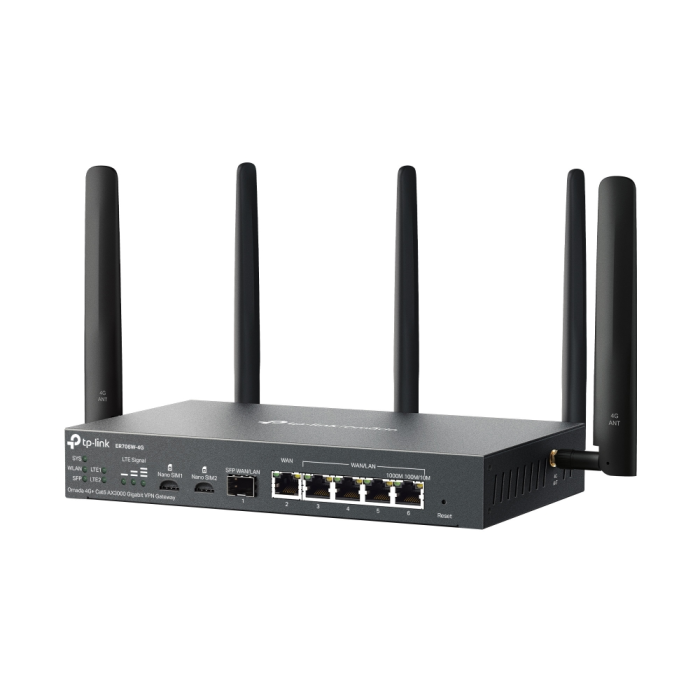 TP-LINK Omada ER706W-4G 4G+ Cat6 AX3000 Wi-Fi 6 VPN gateway - slika 2