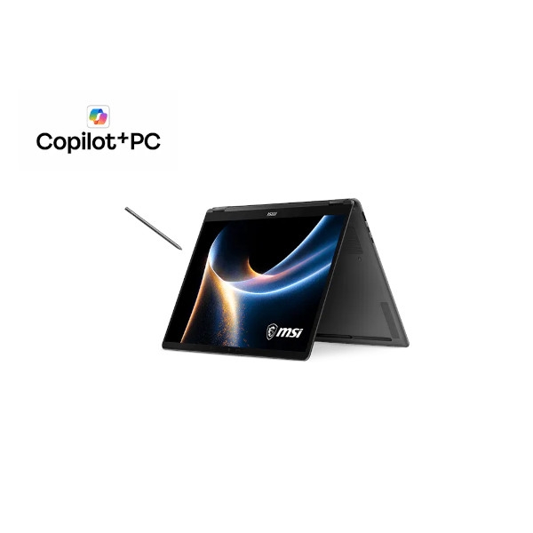 Prenosnik MSI Prestige 14 Flip AI+ D3MTG Core Ultra 9 / 32GB RAM / 2TB SSD / 14" OLED FHD+ / Intel UMA / W11 Pro (platinast)