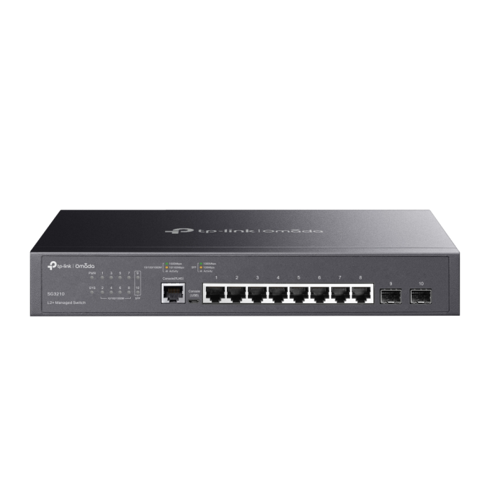 TP-LINK Omada SG3210 8-portno Gigabit L2+ upravljano stikalo 2xSFP - slika 2
