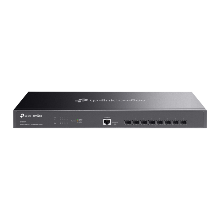 TP-LINK Omada SX3008F 19" rack 8-portno 10G SFP+ L2+ upravljano agregacijsko stikalo - slika 2