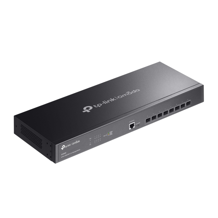TP-LINK Omada SX3008F 19" rack 8-portno 10G SFP+ L2+ upravljano agregacijsko stikalo - slika 3