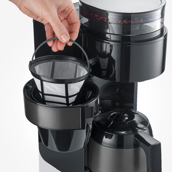 SEVERIN S-Taste AromaOne filter kavni aparat z mlinčkom in termo posodo KA 4831 900 W - slika 3