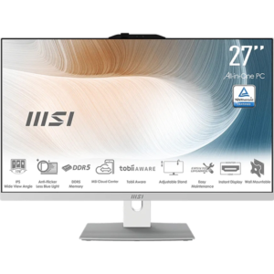 Računalnik All-in-One MSI Modern AM272P 1M-1294XEU Core 5 / 16GB / 512GB SSD / 27" FHD / Windows 11 Pro (bel)