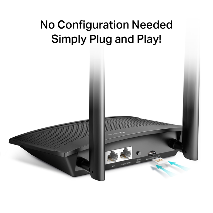 TP-LINK TL-MR100 300Mbps Wireless N 4G LTE usmerjevalnik - slika 4