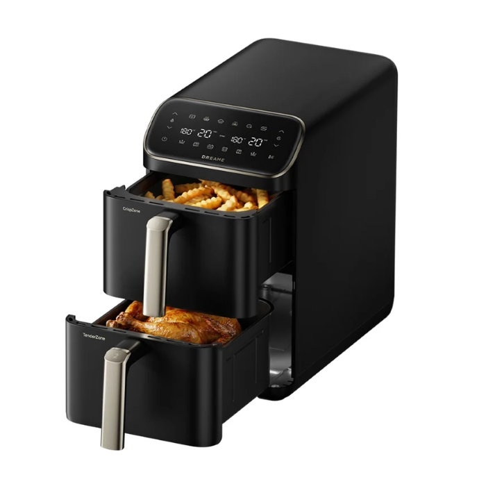 Dreame DS50 Air Fryer dvojni cvrtnik, črn - slika 2